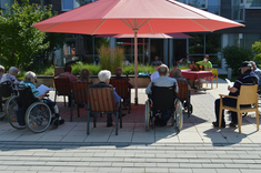Singen im Innenhof Singen im Innenhof